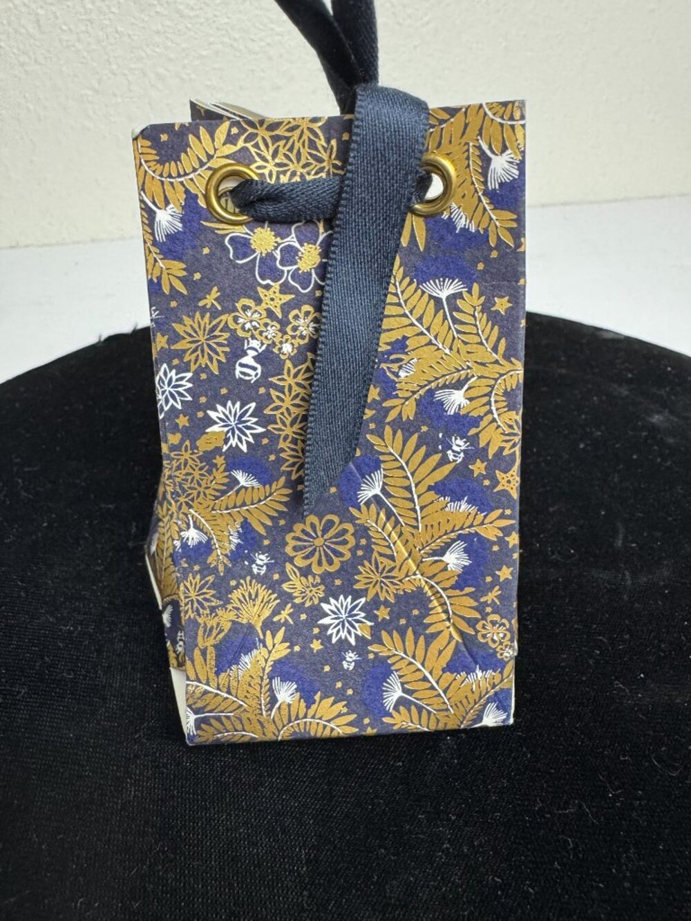 Dior Mini Gift Bag Blue Gold - Picture 2 of 7